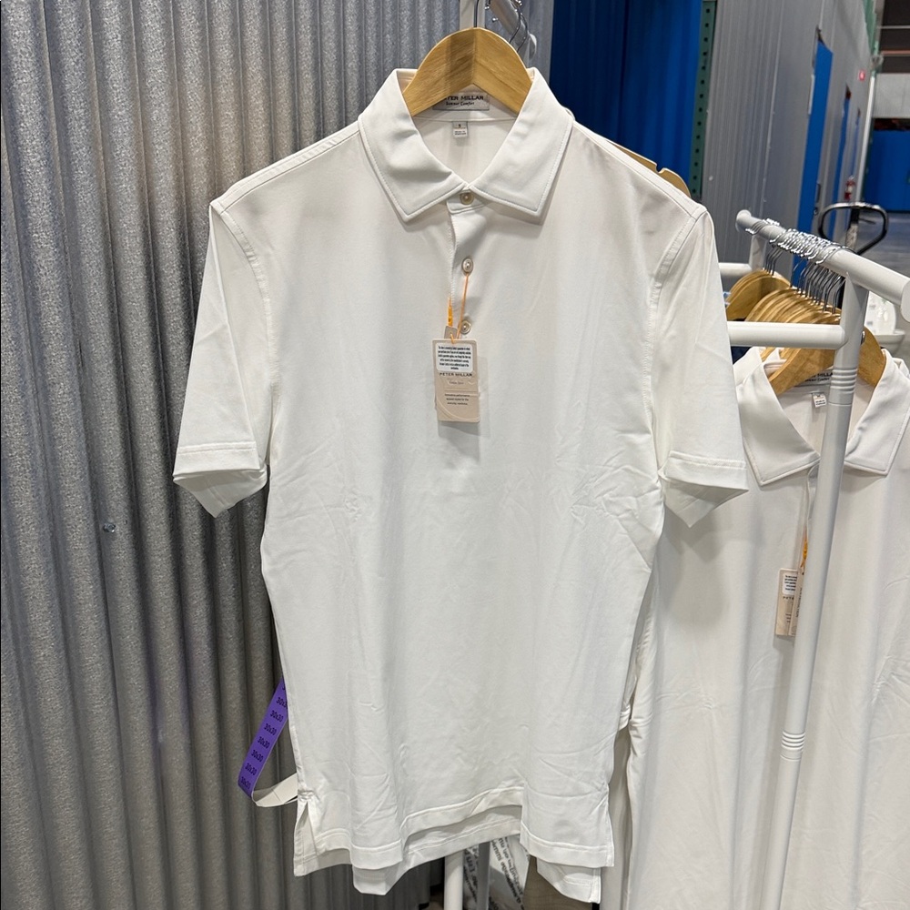 Peter Millar Crisp White Polo Shirt